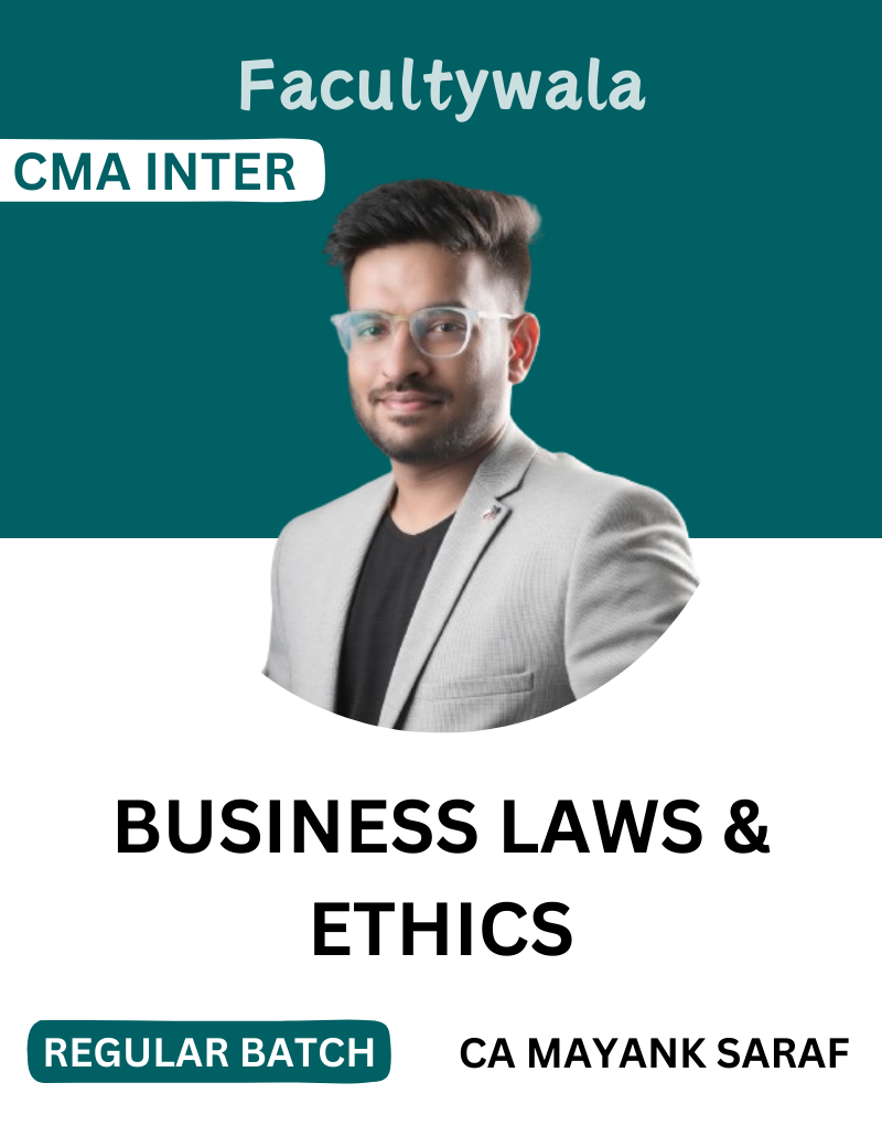 CMA Inter Business Law & Ethics Reguar Batch by CA Mayank Saraf